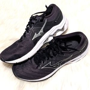 Mizuno Mens Wave Inspire 18 Black Running Tennis Shoes Sz 12 Sneakers  (KZ3)
